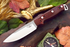 akc shenandoah black and red linen micarta 279.95