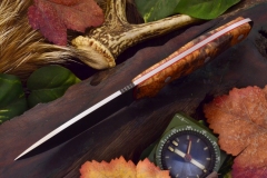 akc shenandoah brown and black maple burl red liners top shot ksf 349.95